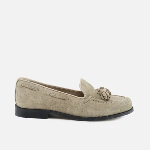 Mocasines Borlas Serraje Taupe Sibaritas | Eli 1957