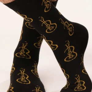 Calcetines Divertidos Guitarra Hombre